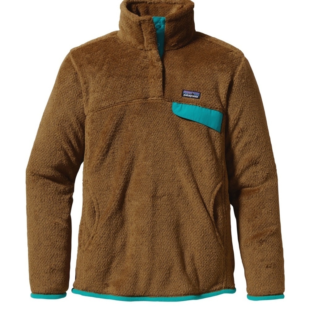 Patagonia - Re Tool Copper And Teal Snap Soft T Fleece Pullover Size Small